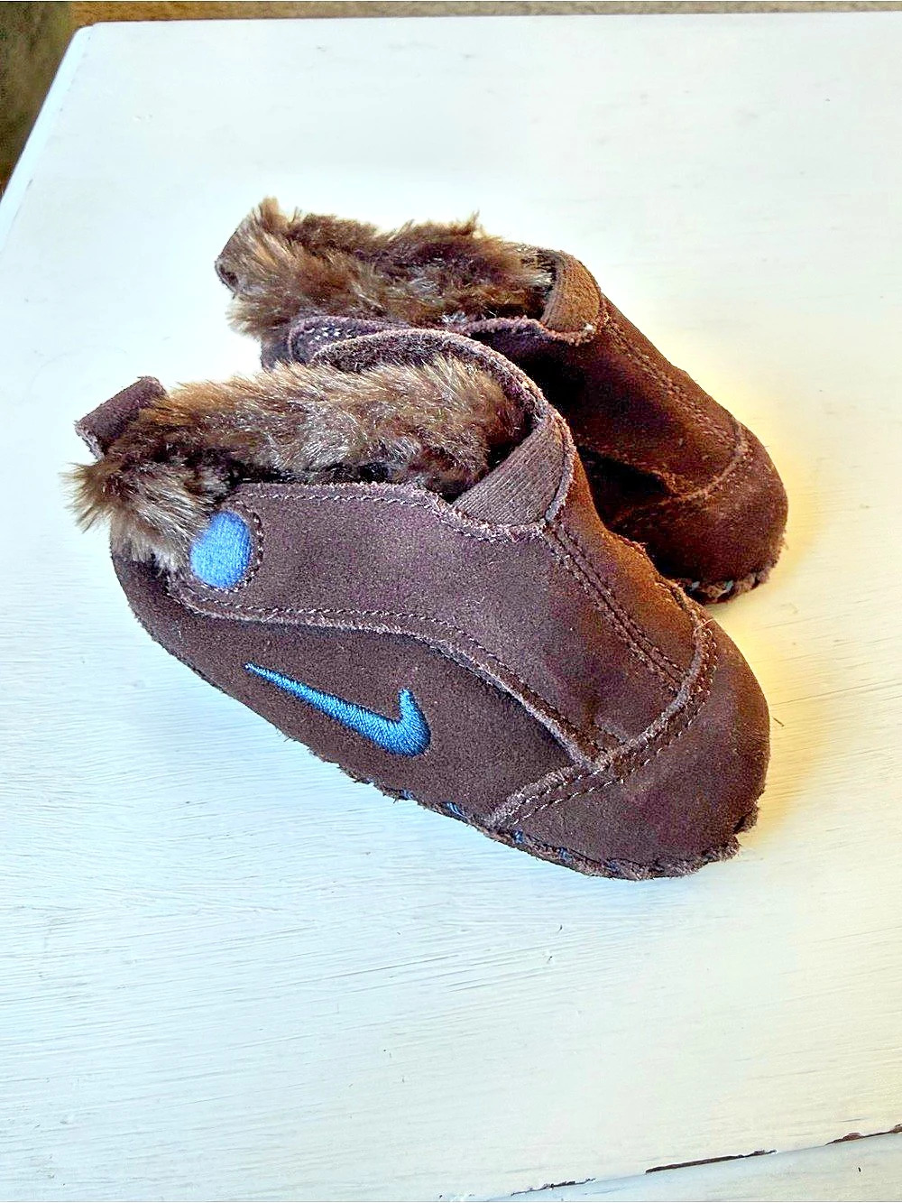 Nike Brown & Blue Baby shoes